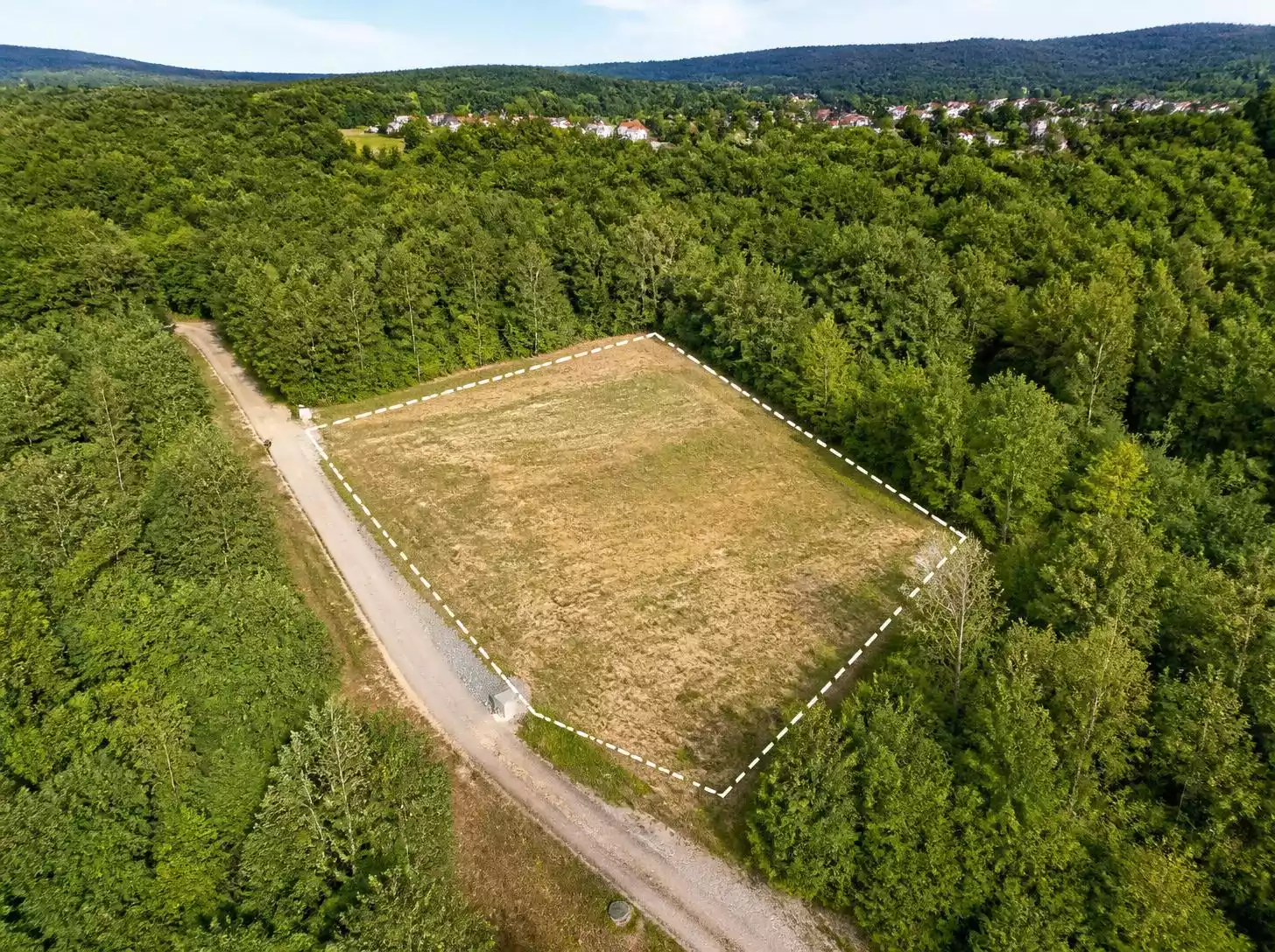 Snimanje građevinske parcele dronom
